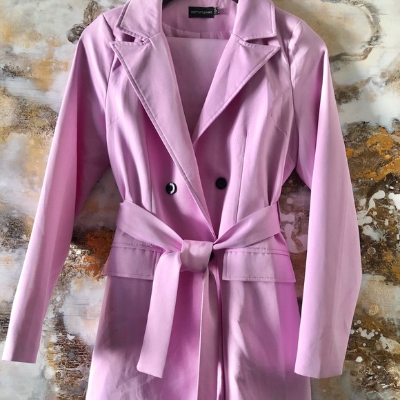 Lilac Belted Suit Set (Blazer +Pants) NWOT - Picture 7 of 7